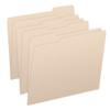 Manila Letter Size Top Tab Single Ply Folders with 1/3 Cut Assorted Tabs, 11 pt Manila Stock, 100/Box