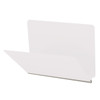 White letter size end tab classification folder with 2" gray tyvek expansion. 18 pt. paper stock. Packaged 25/125.