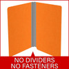 Orange legal size end tab classification folder with 2" gray tyvek expansion. 18 pt. paper stock. Packaged 25/125.