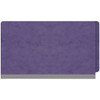 Purple legal size end tab classification folder with 2" gray tyvek expansion. 25 pt type 3 pressboard stock. Packaged 25/125.