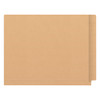 Tan Kardex match letter size reinforced top and end tab folder with tic marks printed on end tab and 2" bonded fastener on inside back. 11 pt tan stock. Packaged 50/250.