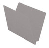 End Tab Colored File Folder - Letter Size - Straight Cut - GRAY - 100/Box