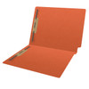 End Tab 11 Pt. Colored Folder with Fasteners - 50/Box - Letter Size - Orange