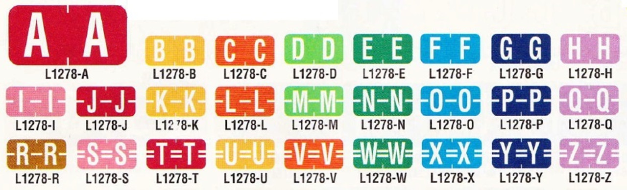 L1278 R Amerifile Tab Products Compatible Alpha Mini Labels Letter R Brown 1 W X 1 2 H Roll Of 500