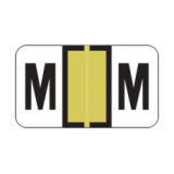ETER Alphabetic Labels 2500 Series (Sheets for Binder) Letter 'M