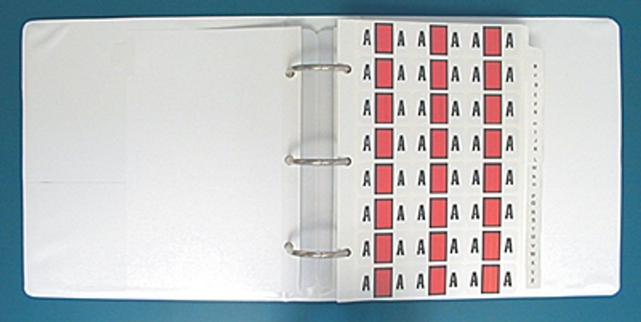 SafeGuard Alphabetic Labels - 511 Series A-Z Set with 3-Ring Binder and  Indexes