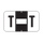 POS Alphabetic Labels - 2000 Series (Sheets for binder) - Letter -  T- White - 240 Labels Per Pack
