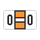 POS Alphabetic Labels - 2000 Series (Sheets for binder) - Letter -  O- Orange - 240 Labels Per Pack