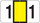 POS Numeric Label - 3500 Series (Rolls) - 1 - Yellow