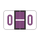 POS Alphabetic Labels - 3400 Series (Rolls) O- Purple
