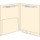 End Tab Pocket Folders - 14 pt - Manila - Letter Size - 1/2 Pocket Inside - 0 Fasteners