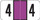 JETER Numeric Label - 3000 Series (Rolls) - 4 - Purple