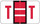 JETER Alphabetic Label - 5100 Series (Rolls) T - Red