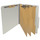 Top Tab Pressboard Folders w/ 3 Kraft dividers - Letter Size - Box of 10 - Color = Grey - Tyvek 3 inch Expansion 1