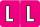 Colwell Jewel Alphabetic Labels - COPK Series (Pack) L - Pink