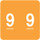 ACME Numeric Labels - ACNM Series (Rolls) - 9 - Orange