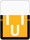 TAB Alphabetic Labels - 1307 Series (Rolls) U- Lt. Orange