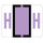 TAB Alphabetic Label (Sheet of 50) - H - Lilac - A1286 Series