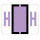 TAB Alphabetic Labels - 1283 Series (Rolls) H- Lilac