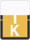 TAB Alphabetic Labels - 1307 Series (Rolls) K- Lt. Orange
