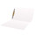 Top Tab File Folder With Fastener, Position 1, White, Legal Size, 11 pt, Reinforced Tab, Straight Cut - FilingSupplies.com Brand