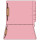 End Tab File Folder With Fasteners - Position 1 and 3 - Pink - Letter Size - 14 pt - Reinforced Tab - Box of 50
