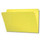 Top Tab File Folder, Yellow, Legal Size, 11 pt, Reinforced Tab, Straight Cut -100/Box