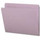 Top Tab File Folder, Lavender, Letter Size, 11 pt, Single Ply Tab, Straight Cut - 100/Box