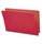 RED LEGAL SIZE End Tab File Folder w/ Fasteners in Position 1 & 3 - 11 pt Stock - Reinforced Full End Tab - 50/Box