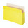 Smead File Pocket, Straight-Cut Tab, 3-1/2" Expansion, Legal Size, Yellow, 25 per Box (74233)