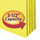 Smead 74233  File Pocket, Straight-Cut Tab, 3-1/2" Expansion, Legal Size, Yellow, 25 per Box (74233)
