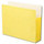 Smead 73233  File Pocket, Straight-Cut Tab, 3-1/2" Expansion, Letter Size, Yellow, 25 per Box (73233)