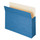 Smead 73225  BLUE File Pocket - 3-1/2" Expansion - Letter Size - 25 per Box