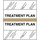 Patient Chart Index Tabs/Labels - "Treatment Plan" -  Tan - 1/2" H x 1-1/4" W - 100/Pack