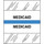 Patient Chart Index Tabs/Labels - "Medicaid" -  Lt. Blue - 1/2" H x 1-1/4" W - 100/Pack