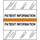 Patient Chart Index Tabs/Labels - "Patient Information" -  Orange - 1/2" H x 1-1/4" W - 100/Pack