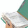 Smead 29785  End Tab Pressboard Classification Folder with SafeSHIELD Fasteners, 2 Dividers, Legal, Green (29785)