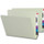 Smead 29210  End Tab Pressboard File Folder, Straight-Cut Tab, 2" Expansion, Legal Size, Gray/Green, 25 per Box (29210)