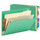 Smead 26837  End Tab Classification File Folder, 2 Divider, 2" Expansion, Letter Size, Green,  Total of 50