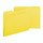 Smead 21562  Pressboard File Folder, 1/3-Cut Tab, 1" Expansion, Letter Size, Yellow, 25 per Box (21562)