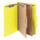 Smead 19084  Pressboard Classification File Folder with Wallet Divider and SafeSHIELD Fasteners, 2 Dividers, Legal Size, Yellow (19084)