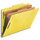 Smead 19034  Pressboard Classification File Folder with SafeSHIELD Fasteners, 2 Dividers, 2" Expansion, Legal Size, Yellow, 10 per Box (19034)