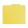 Smead 14939  Pressboard Fastener File Folder with SafeSHIELD Fasteners, 2 Fasteners, 1/3-Cut Tab, 2" Expansion, Letter Size, Yellow (14939) - Total of 125