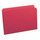 Smead 17710  File Folder, Reinforced Straight-Cut Tab, Legal Size, Red, 100 per Box (17710)