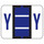 Smead 67095  BCCR Bar-Style Color-Coded Alphabetic Label, Y, Label Roll, Violet, 500 labels per Roll, (67095)
