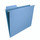 Smead 64099  FasTab Hanging File Folder, 1/3-Cut Built-In Tab, Letter Size, Blue, 20 per Box (64099)