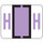 Smead BCCR Bar-Style Color-Coded Alphabetic Label, H, Label Roll, Lavender, 500 labels per Roll, (67078)