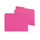 Smead Reversible File Folder, 1/2-Cut Printed Tab, Letter Size, Dark Pink, 100 per Box (10368)