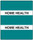 300 Series Create Your Own Patient Chart Divider Tab - "Health History" - Turquoise - 1-1/2'' x 1-1/2'' - 102/Pack