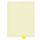"X-Ray/EKG" - Index Chart Divider-  Bottom Tab in Position 4 - Light Yellow Colored Tab - 100/Package